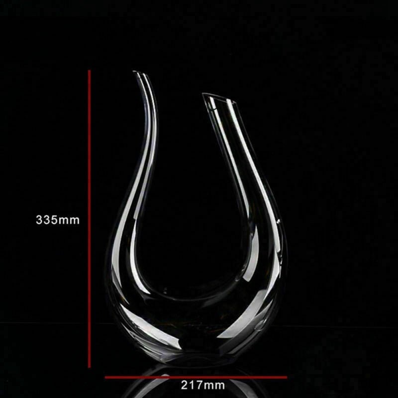 Crystal U - shaped 1500ml Wine Decanter - Pics & Things