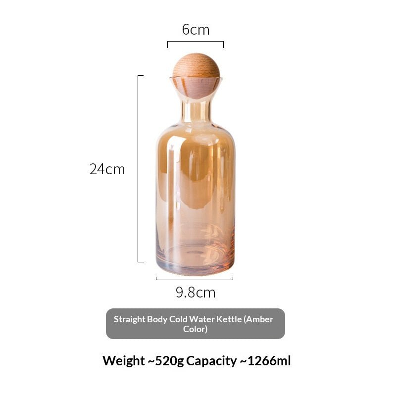 Nordic Creative Straight Transparent Glass Water Liter - Pics & Things