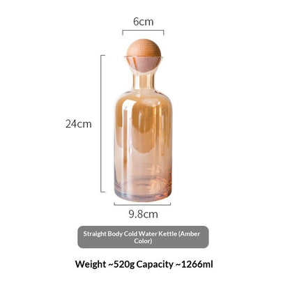 Nordic Creative Straight Transparent Glass Water Liter - Pics & Things
