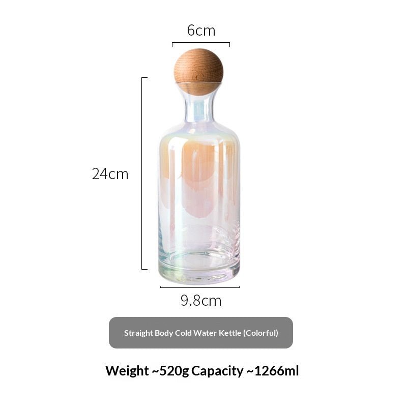 Nordic Creative Straight Transparent Glass Water Liter - Pics & Things