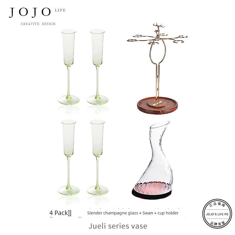 Jojo's L. Pd. Clever. Wine Set Goblet Crystal - Pics & Things
