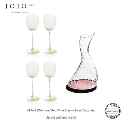Jojo's L. Pd. Clever. Wine Set Goblet Crystal - Pics & Things