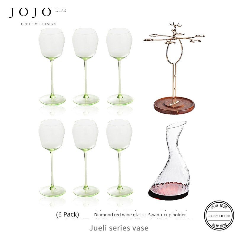 Jojo's L. Pd. Clever. Wine Set Goblet Crystal - Pics & Things