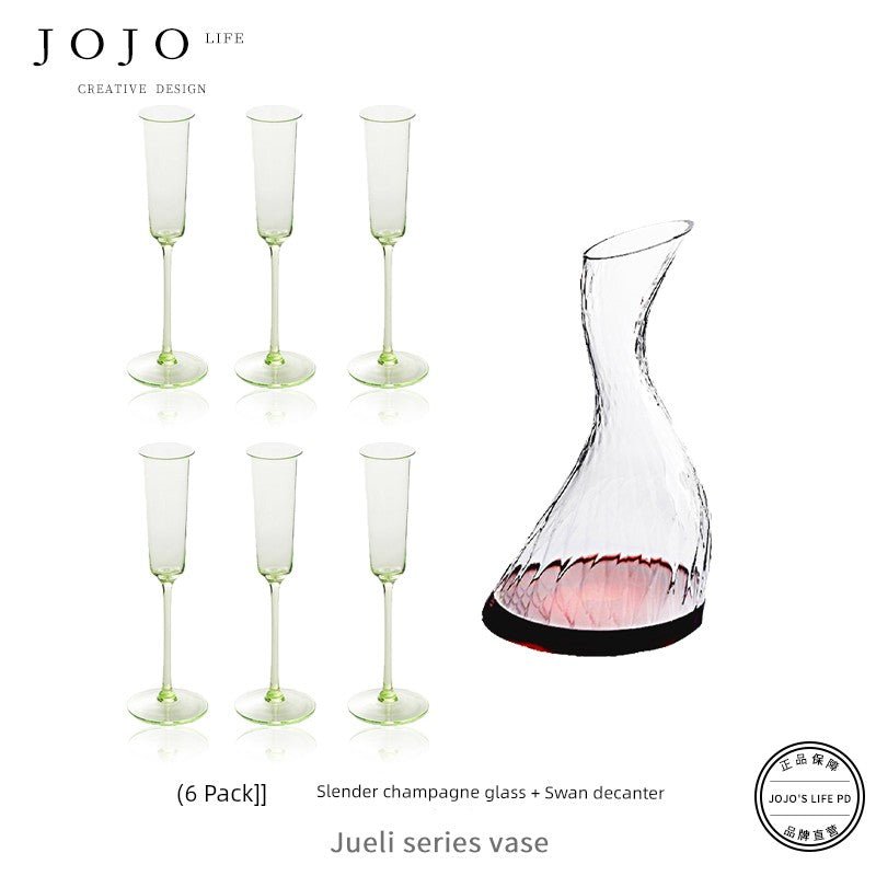 Jojo's L. Pd. Clever. Wine Set Goblet Crystal - Pics & Things