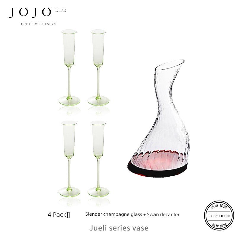 Jojo's L. Pd. Clever. Wine Set Goblet Crystal - Pics & Things