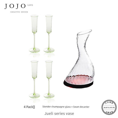 Jojo's L. Pd. Clever. Wine Set Goblet Crystal - Pics & Things
