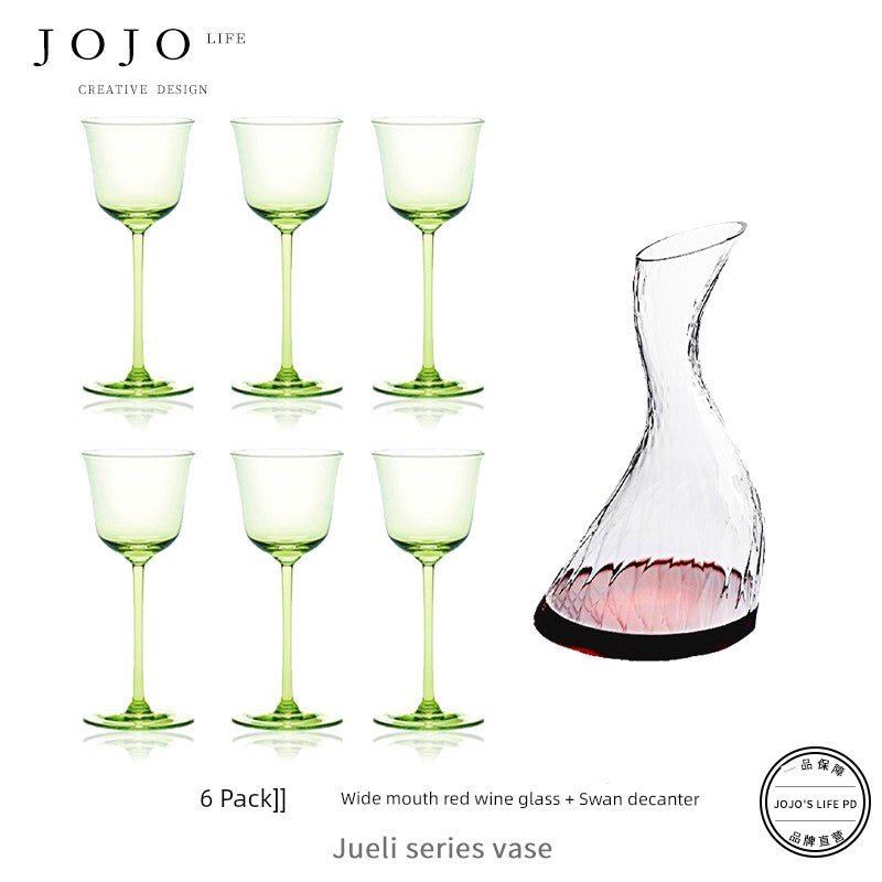 Jojo's L. Pd. Clever. Wine Set Goblet Crystal - Pics & Things