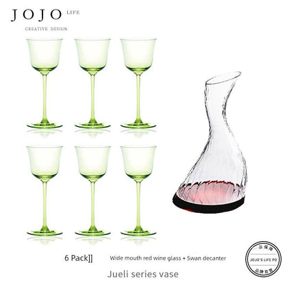 Jojo's L. Pd. Clever. Wine Set Goblet Crystal - Pics & Things