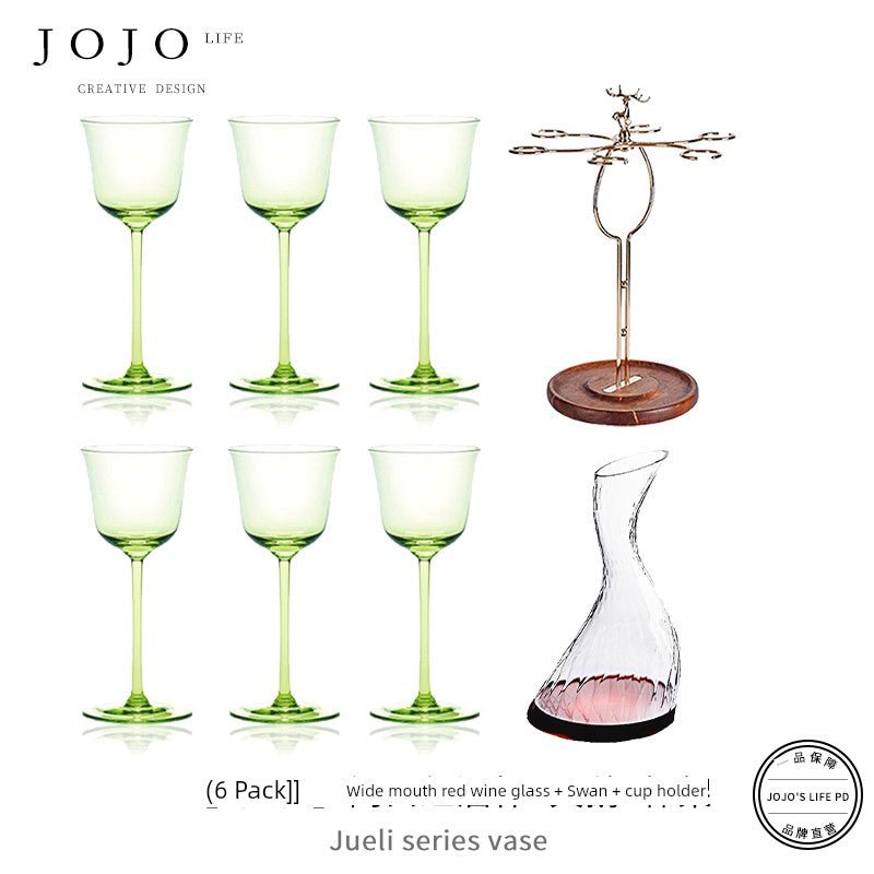 Jojo's L. Pd. Clever. Wine Set Goblet Crystal - Pics & Things