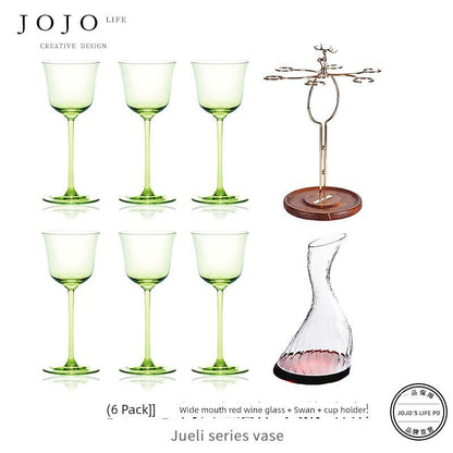 Jojo's L. Pd. Clever. Wine Set Goblet Crystal - Pics & Things
