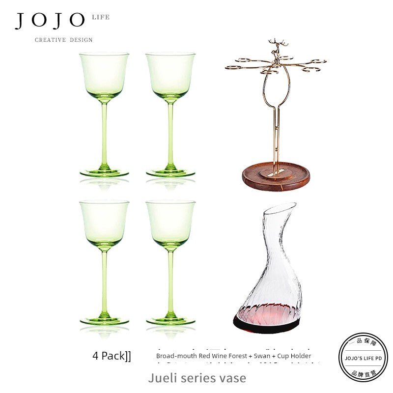 Jojo's L. Pd. Clever. Wine Set Goblet Crystal - Pics & Things