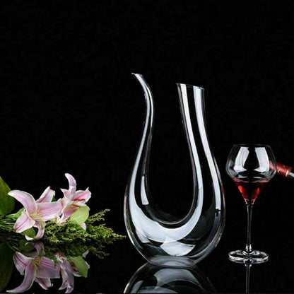 Crystal U - shaped 1500ml Wine Decanter - Pics & Things