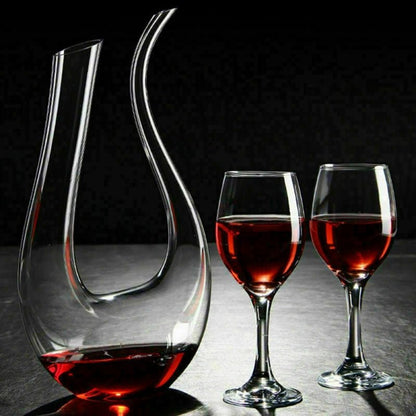 Crystal U - shaped 1500ml Wine Decanter - Pics & Things