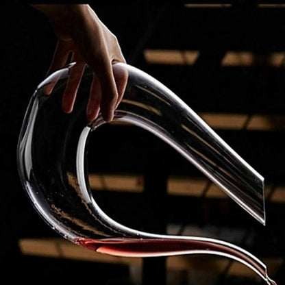 Crystal U - shaped 1500ml Wine Decanter - Pics & Things